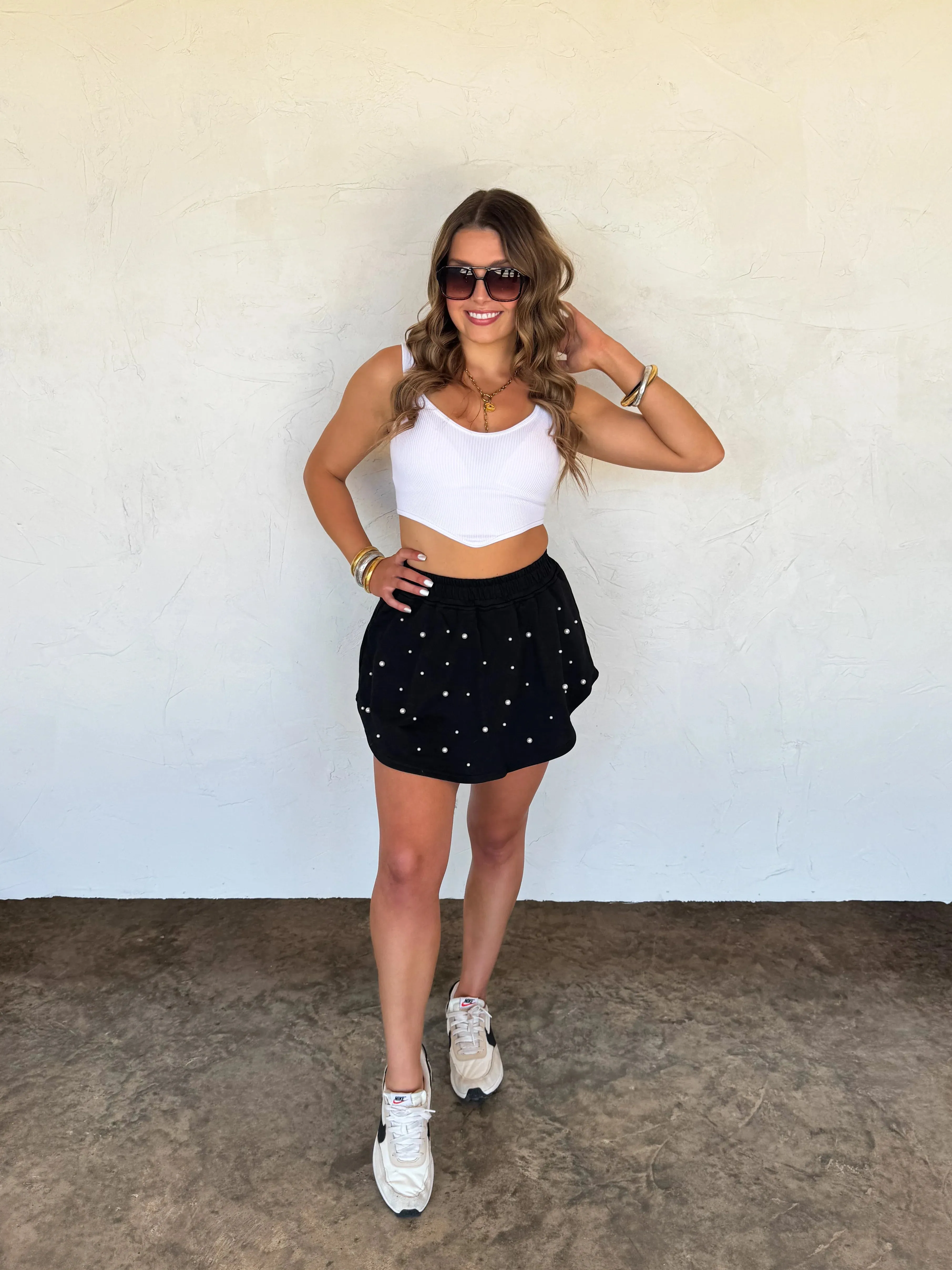 PRE-ORDER: PRETTY IN PEARLS SKORT