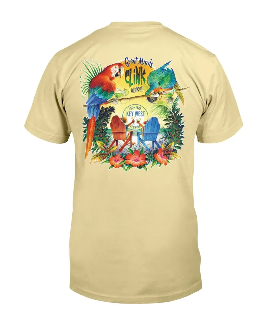 Premium Ringspun Great Minds Clink Alike in Key West Florida T-Shirt