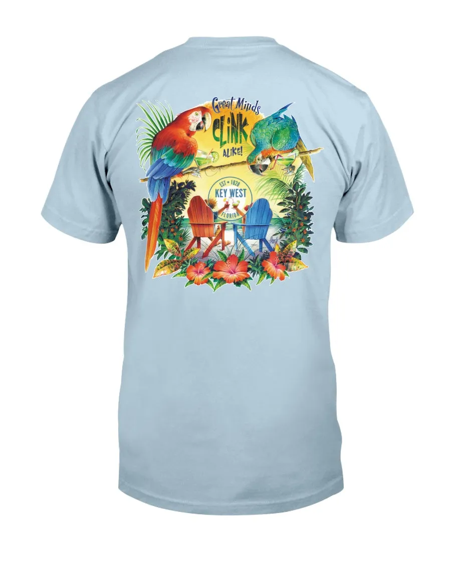 Premium Ringspun Great Minds Clink Alike in Key West Florida T-Shirt