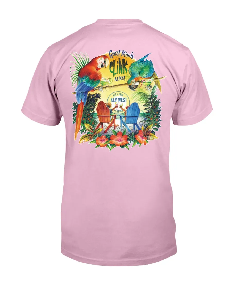 Premium Ringspun Great Minds Clink Alike in Key West Florida T-Shirt