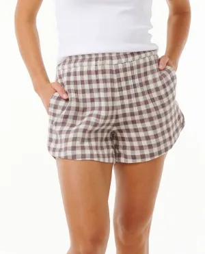 PREMIUM SURF CHECK SHORT - EGGPLANT