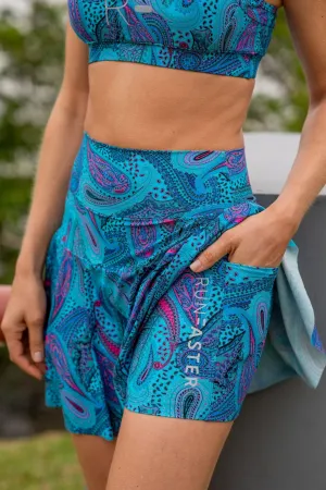 Preorder - High Waist Saskia Skort - Paisley