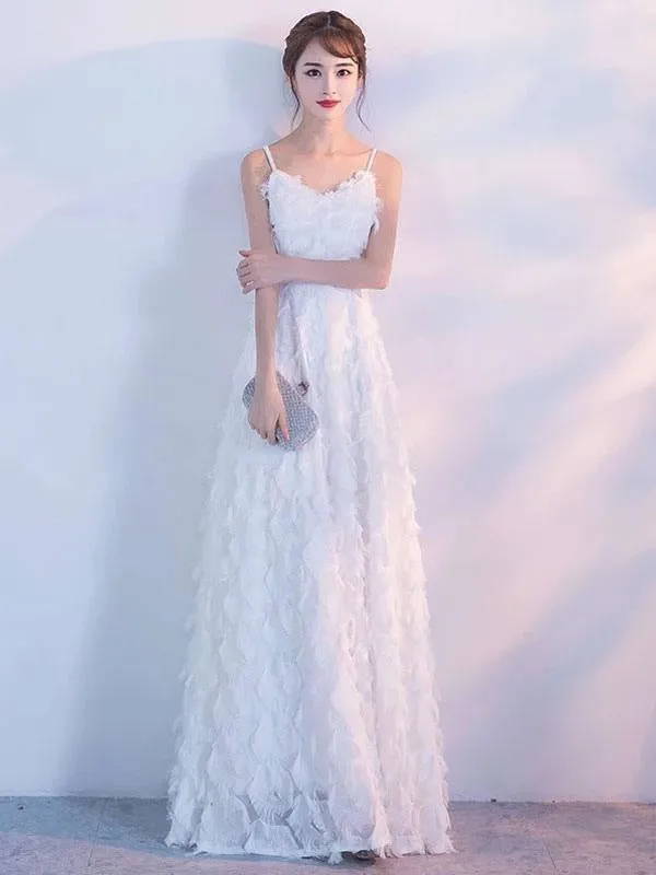 Prom Dresses Blush Pink Long Halter Feathers Sleeveless Floor Length Graduation Dress Wedding Guest Dress