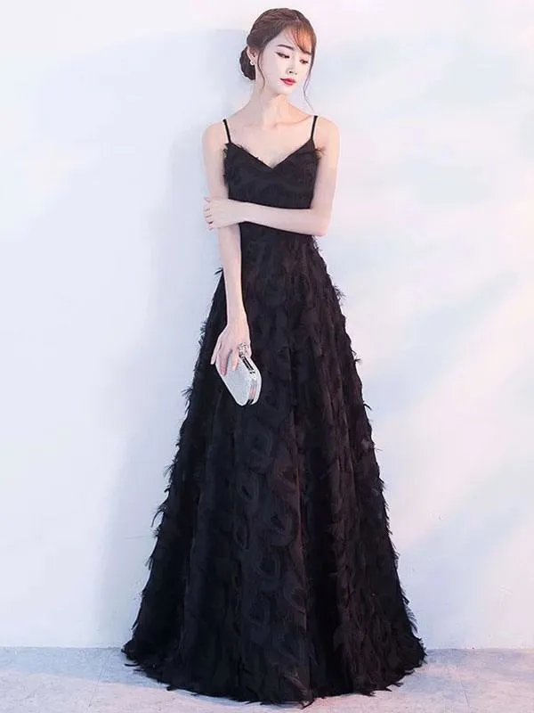 Prom Dresses Blush Pink Long Halter Feathers Sleeveless Floor Length Graduation Dress Wedding Guest Dress