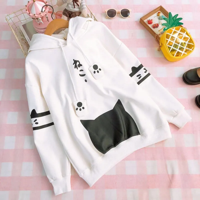 "CUTE CAT PAW" HOODIE N110203
