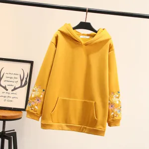 "FLOWER EMBROIDERY" HOODIE N123102