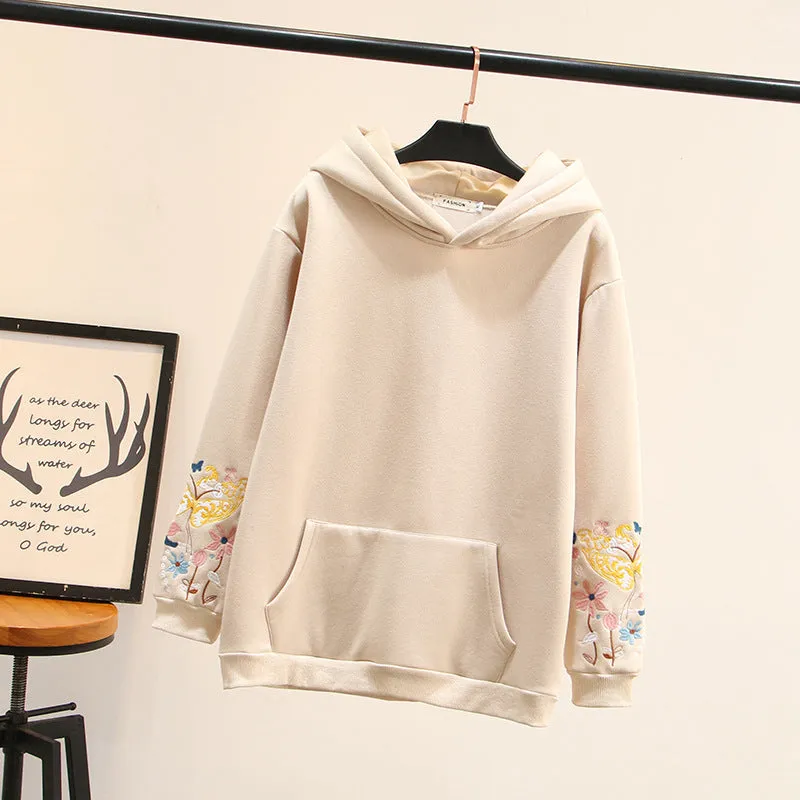 "FLOWER EMBROIDERY" HOODIE N123102