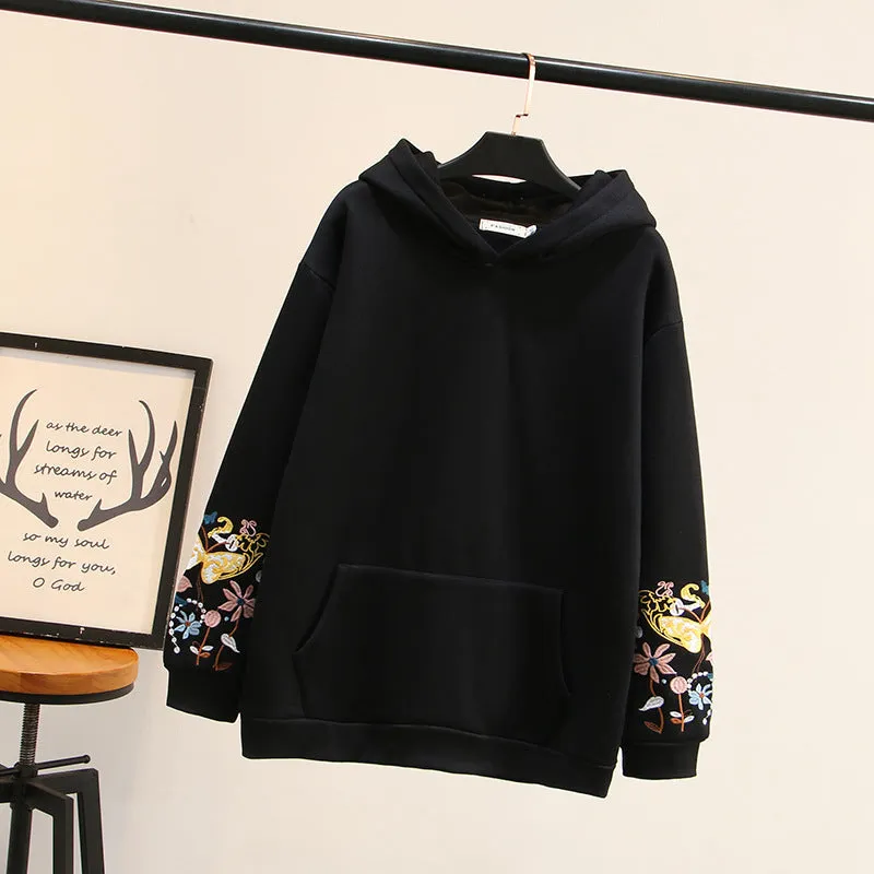 "FLOWER EMBROIDERY" HOODIE N123102