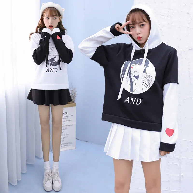 "LOVE YOU FOREVER" GIRLFRIENDS HOODIES K102205