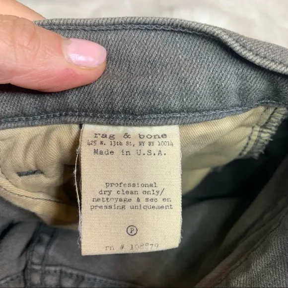 Rag &amp; Bone/JEAN Iron Rally Cargo Skinny Jeans