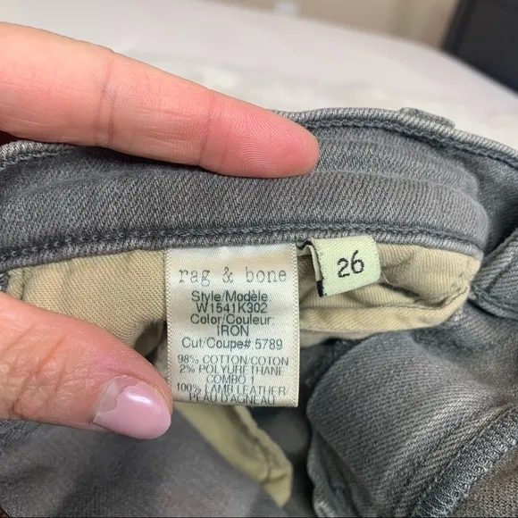 Rag &amp; Bone/JEAN Iron Rally Cargo Skinny Jeans