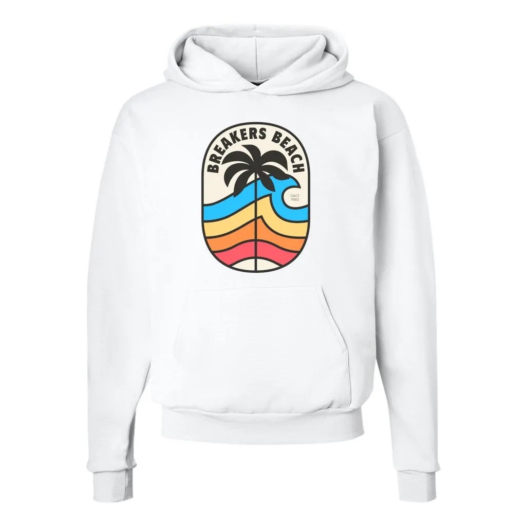 Rainbow Wave - Unisex Ecosmart Hooded Sweatshirt
