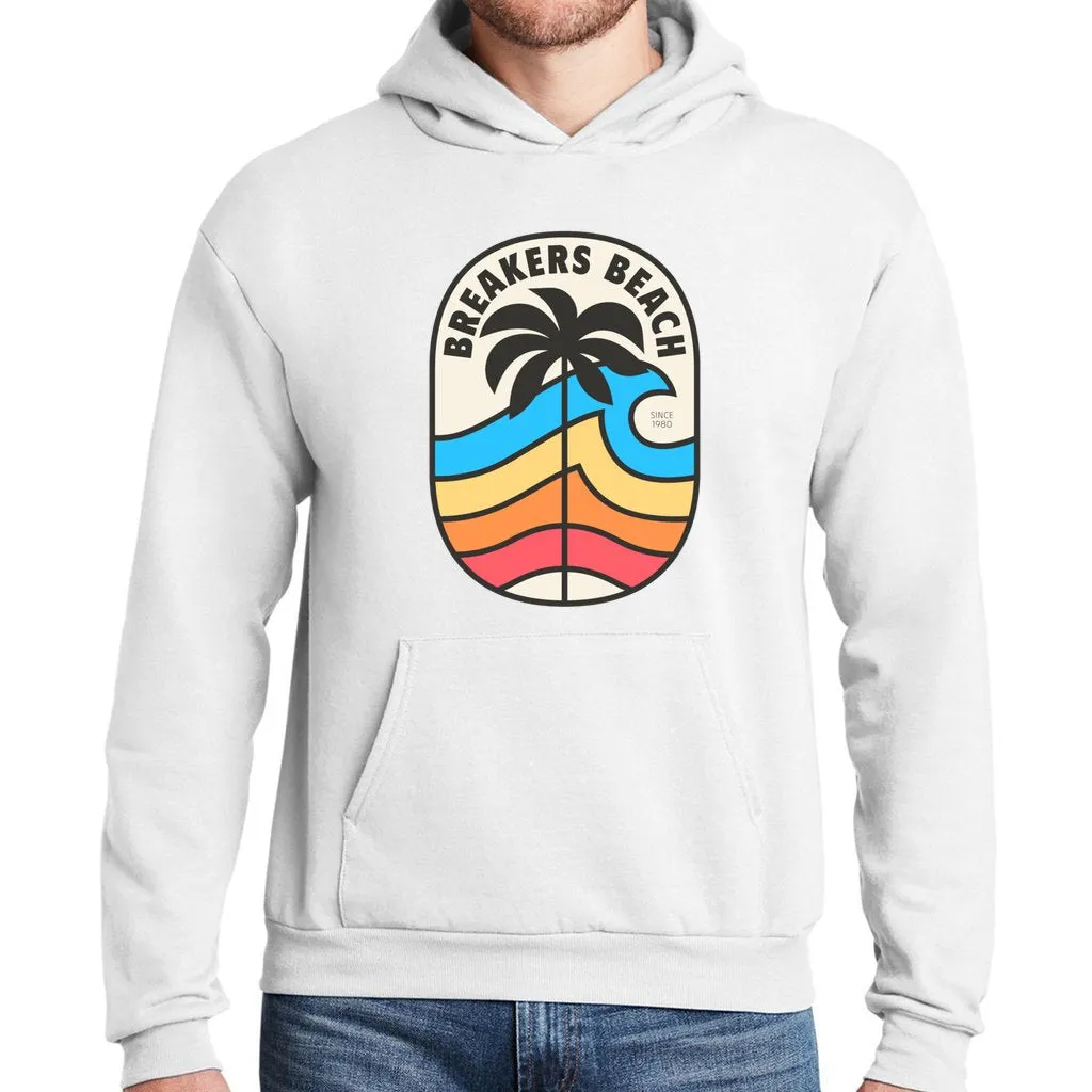 Rainbow Wave - Unisex Ecosmart Hooded Sweatshirt