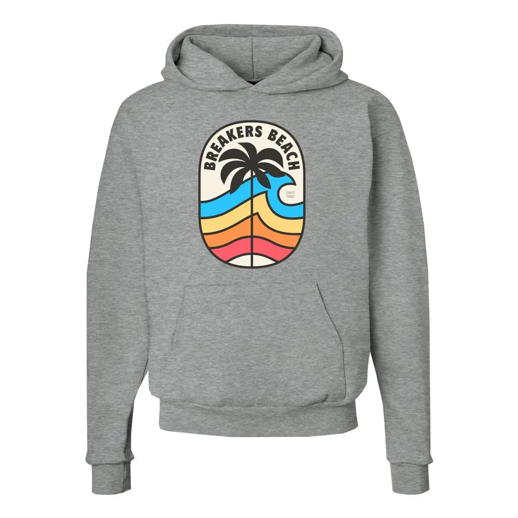 Rainbow Wave - Unisex Ecosmart Hooded Sweatshirt