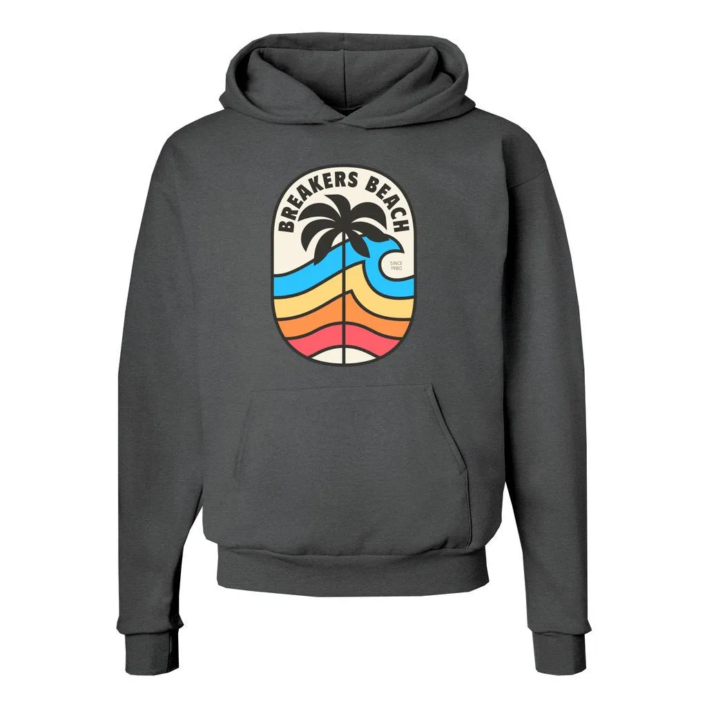 Rainbow Wave - Unisex Ecosmart Hooded Sweatshirt