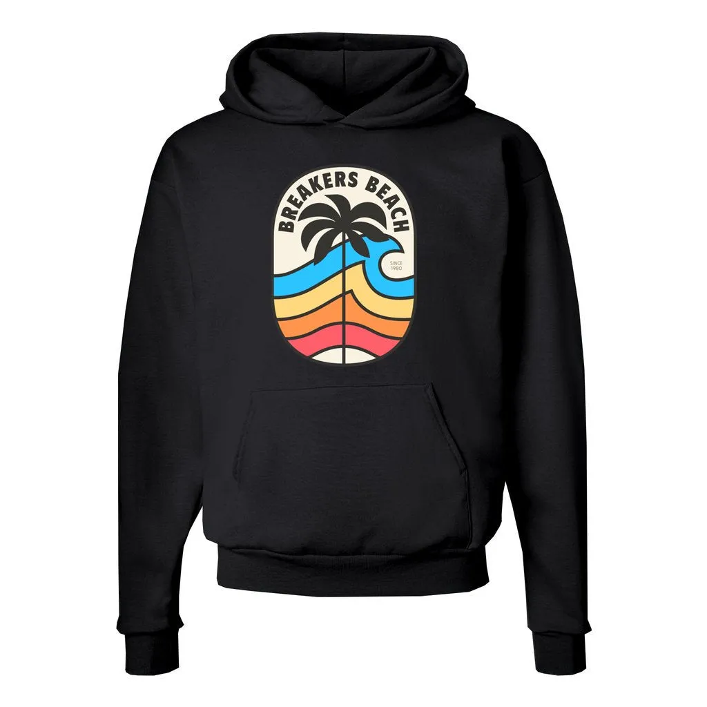 Rainbow Wave - Unisex Ecosmart Hooded Sweatshirt