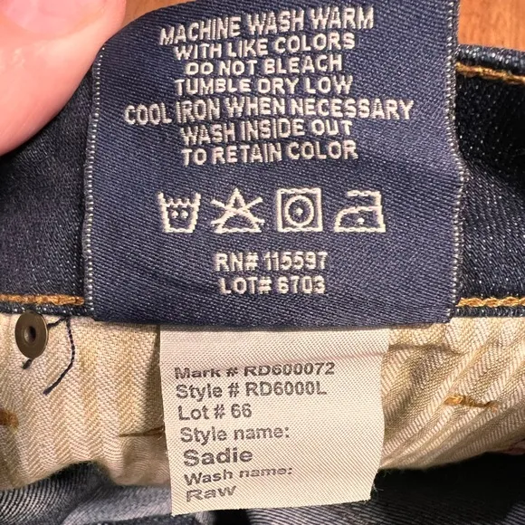 Raven Denim, Sadie Bootcut Jeans in Dark wash