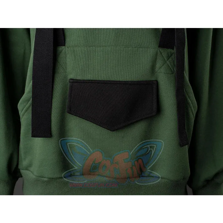 【READY TO SHIP   FREE SHIPPING】COSFUN Original Animal Tales: The Frog Prince Green Pullover Full Zip Hoodie IF0001