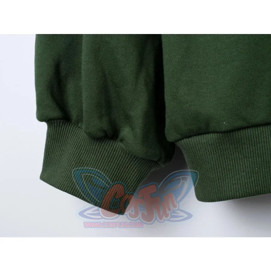 【READY TO SHIP   FREE SHIPPING】COSFUN Original Animal Tales: The Frog Prince Green Pullover Full Zip Hoodie IF0001