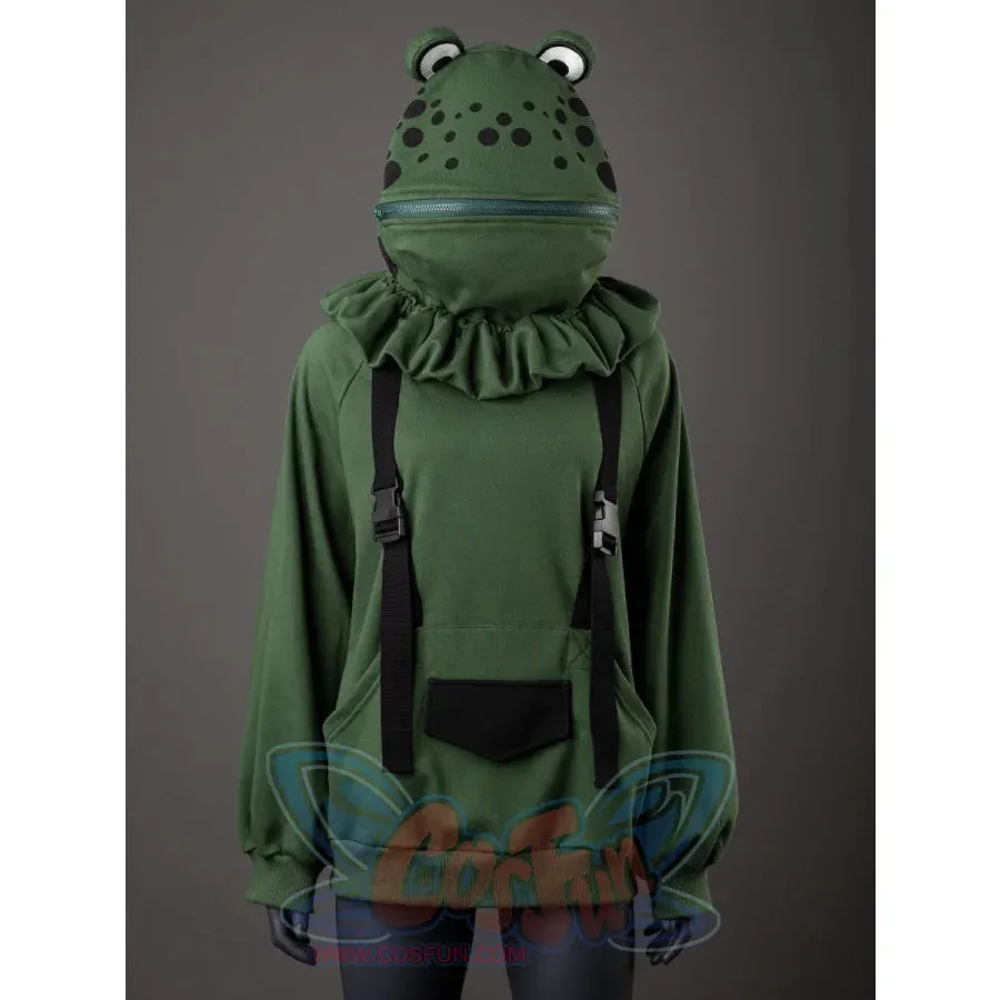 【READY TO SHIP   FREE SHIPPING】COSFUN Original Animal Tales: The Frog Prince Green Pullover Full Zip Hoodie IF0001