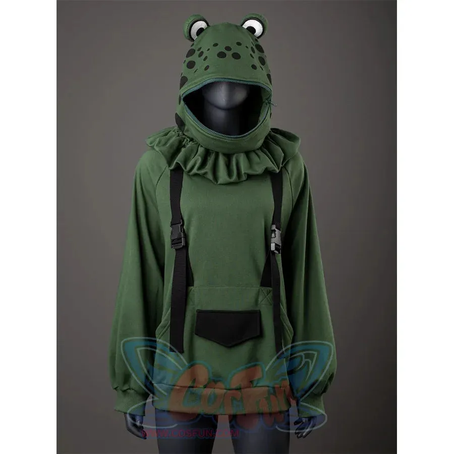 【READY TO SHIP   FREE SHIPPING】COSFUN Original Animal Tales: The Frog Prince Green Pullover Full Zip Hoodie IF0001