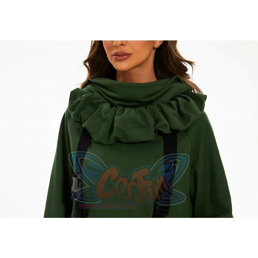 【READY TO SHIP   FREE SHIPPING】COSFUN Original Animal Tales: The Frog Prince Green Pullover Full Zip Hoodie IF0001