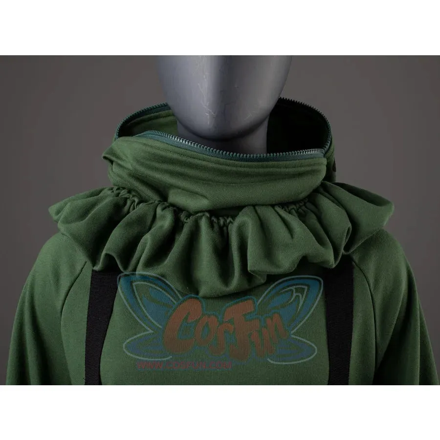 【READY TO SHIP   FREE SHIPPING】COSFUN Original Animal Tales: The Frog Prince Green Pullover Full Zip Hoodie IF0001