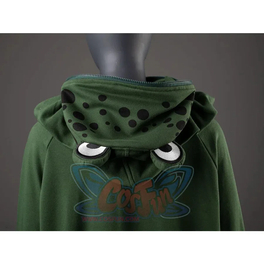 【READY TO SHIP   FREE SHIPPING】COSFUN Original Animal Tales: The Frog Prince Green Pullover Full Zip Hoodie IF0001