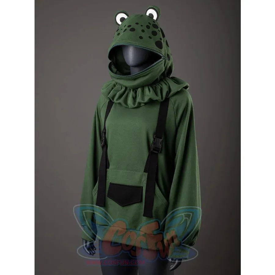 【READY TO SHIP   FREE SHIPPING】COSFUN Original Animal Tales: The Frog Prince Green Pullover Full Zip Hoodie IF0001