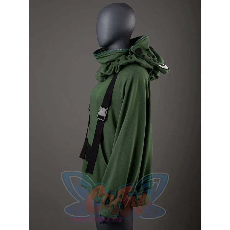 【READY TO SHIP   FREE SHIPPING】COSFUN Original Animal Tales: The Frog Prince Green Pullover Full Zip Hoodie IF0001