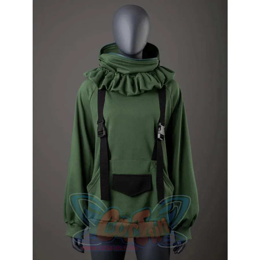 【READY TO SHIP   FREE SHIPPING】COSFUN Original Animal Tales: The Frog Prince Green Pullover Full Zip Hoodie IF0001