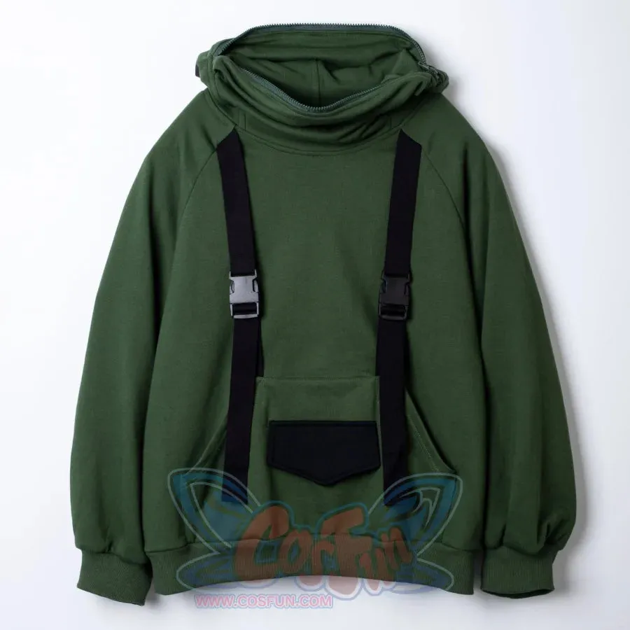 【READY TO SHIP   FREE SHIPPING】COSFUN Original Animal Tales: The Frog Prince Green Pullover Full Zip Hoodie IF0001