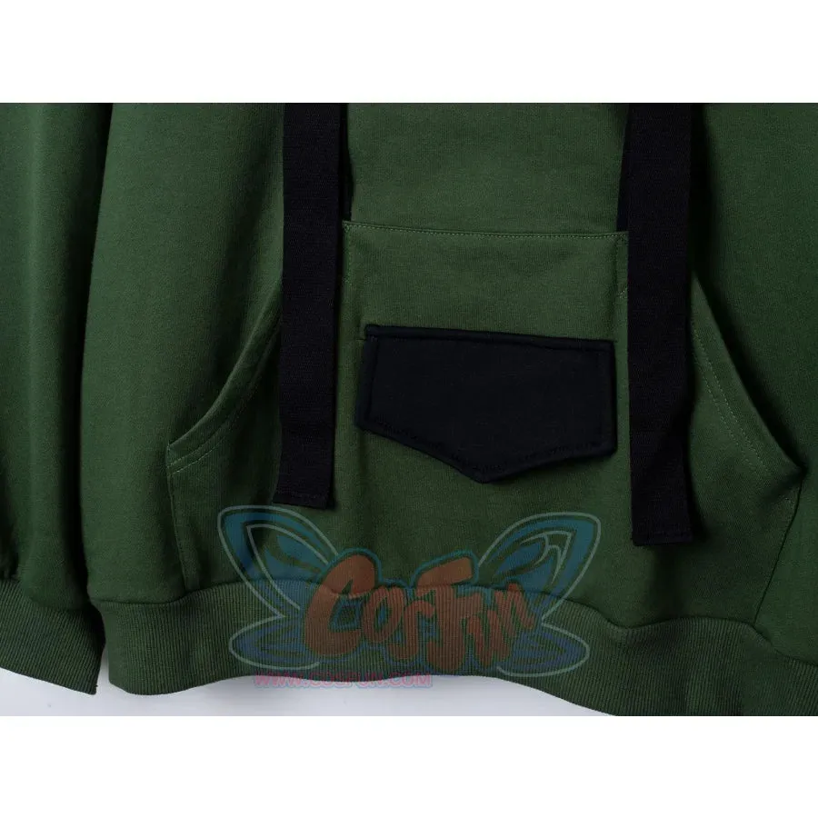 【READY TO SHIP   FREE SHIPPING】COSFUN Original Animal Tales: The Frog Prince Green Pullover Full Zip Hoodie IF0001