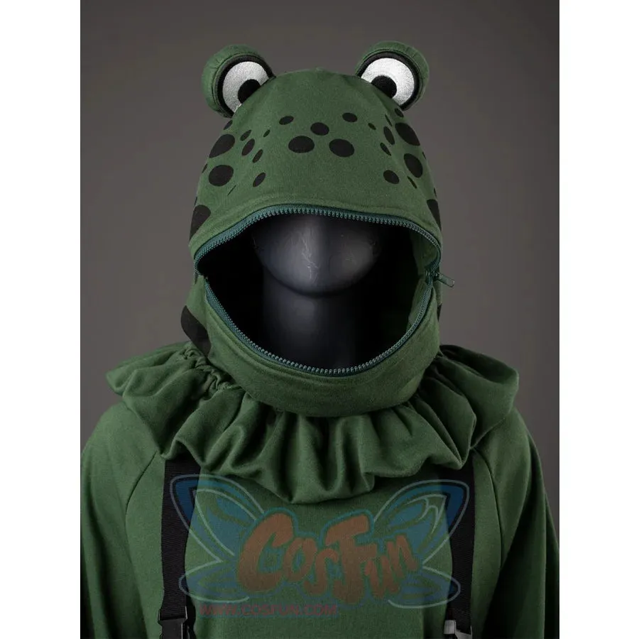 【READY TO SHIP   FREE SHIPPING】COSFUN Original Animal Tales: The Frog Prince Green Pullover Full Zip Hoodie IF0001