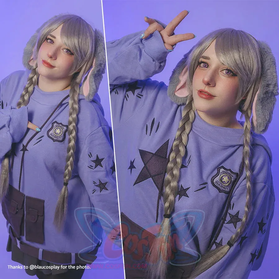 【READY TO SHIP   FREE SHIPPING】COSFUN Original Zoo Purple Bunny Hoodie FY0061