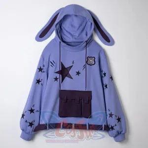 【READY TO SHIP   FREE SHIPPING】COSFUN Original Zoo Purple Bunny Hoodie FY0061