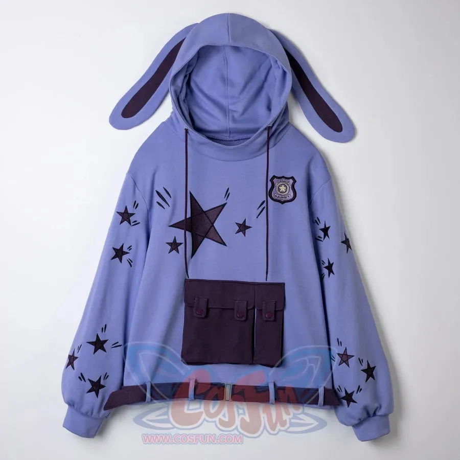 【READY TO SHIP   FREE SHIPPING】COSFUN Original Zoo Purple Bunny Hoodie FY0061