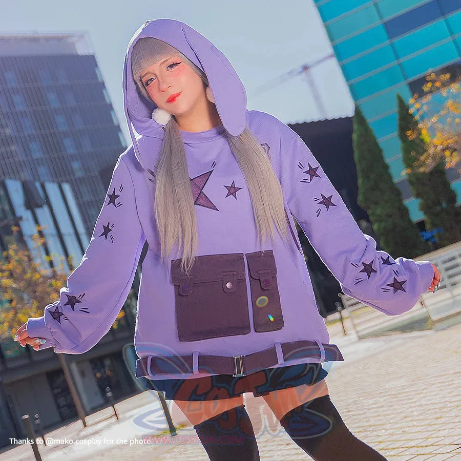 【READY TO SHIP   FREE SHIPPING】COSFUN Original Zoo Purple Bunny Hoodie FY0061