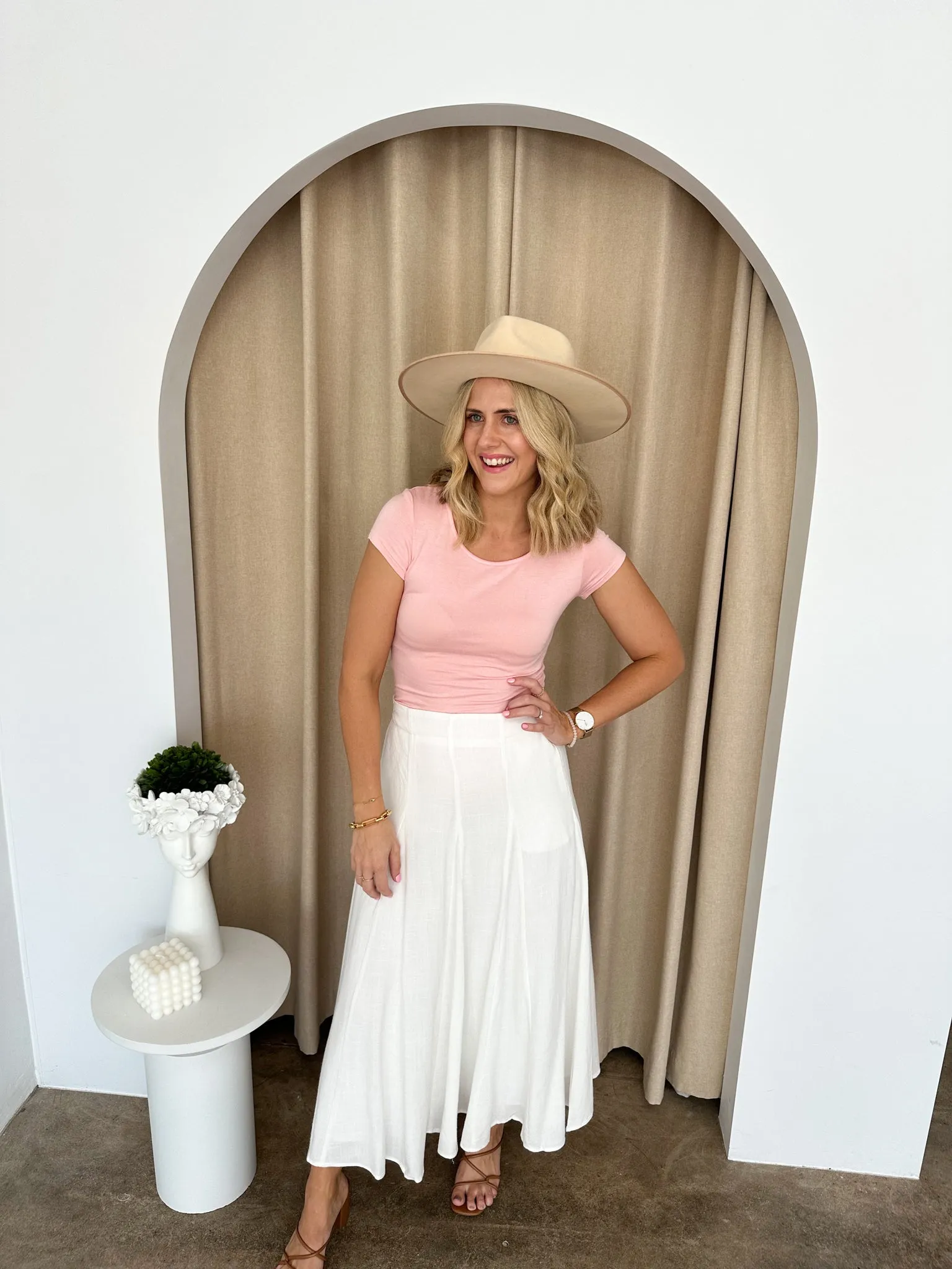 Rebecca Skirt -White