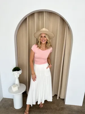Rebecca Skirt -White