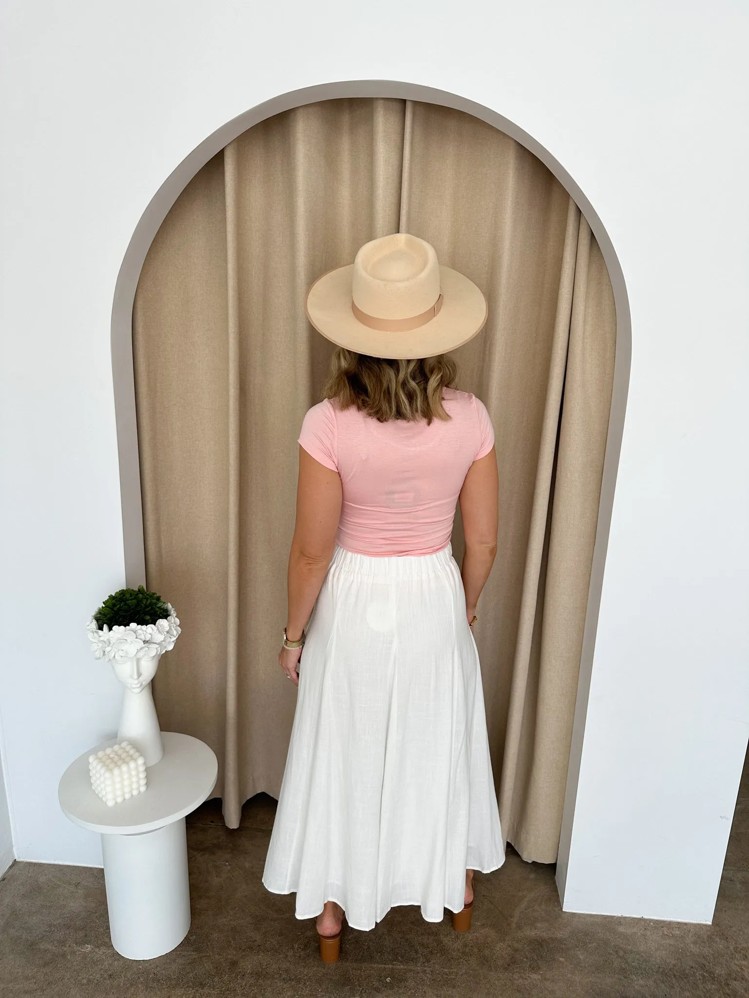 Rebecca Skirt -White