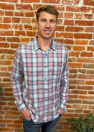 Red, Navy, & Grey Flannel Shirt