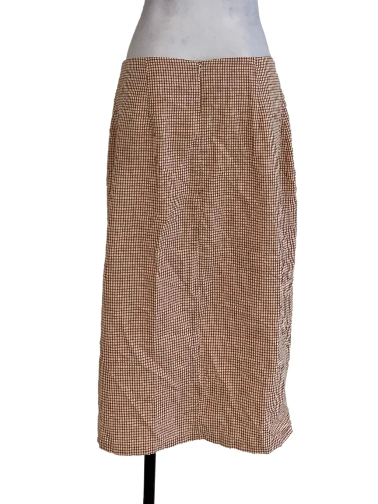 Red Shepherd's Check Skirt