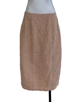 Red Shepherd's Check Skirt