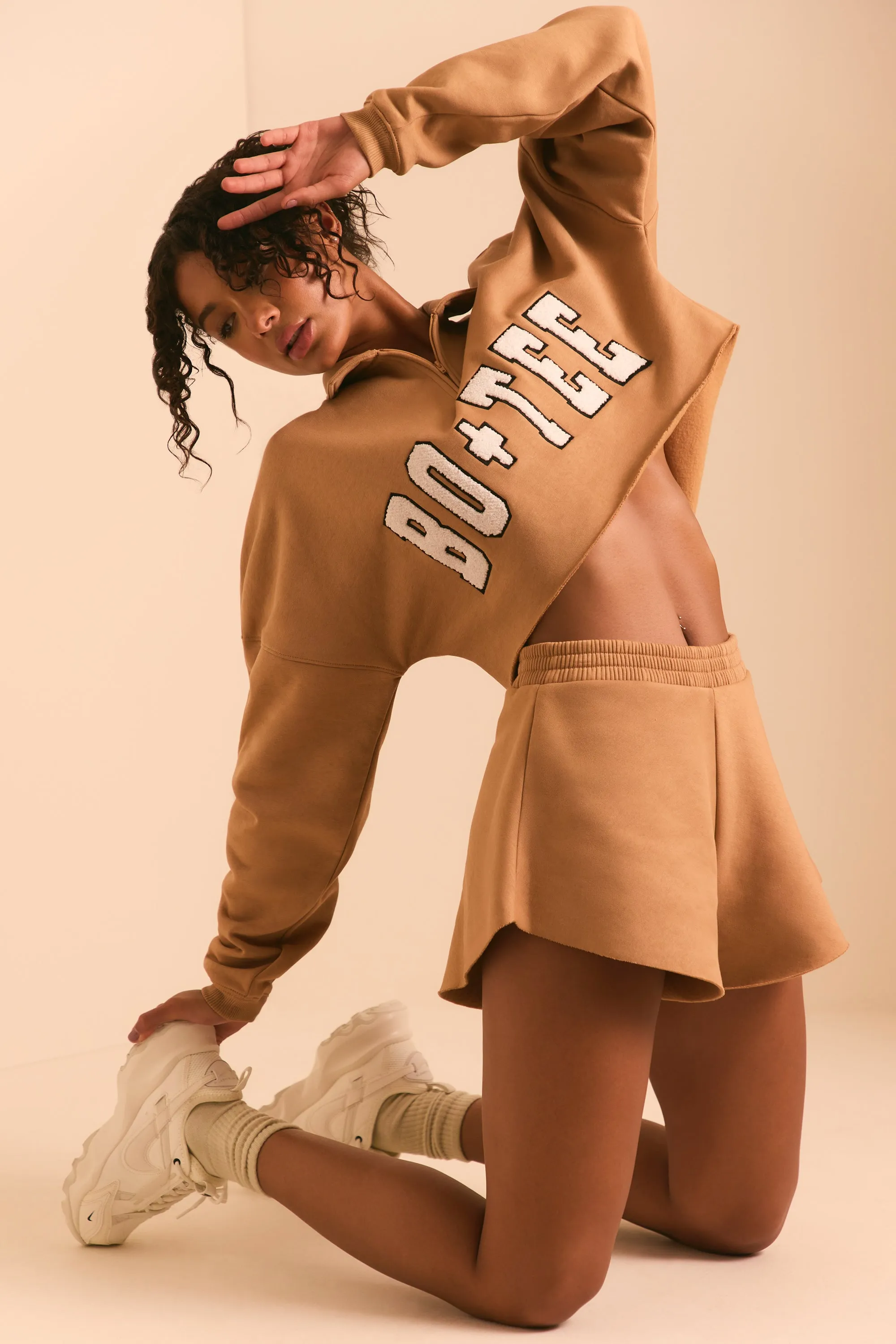 Relax - Sweat Shorts in Chestnut Brown