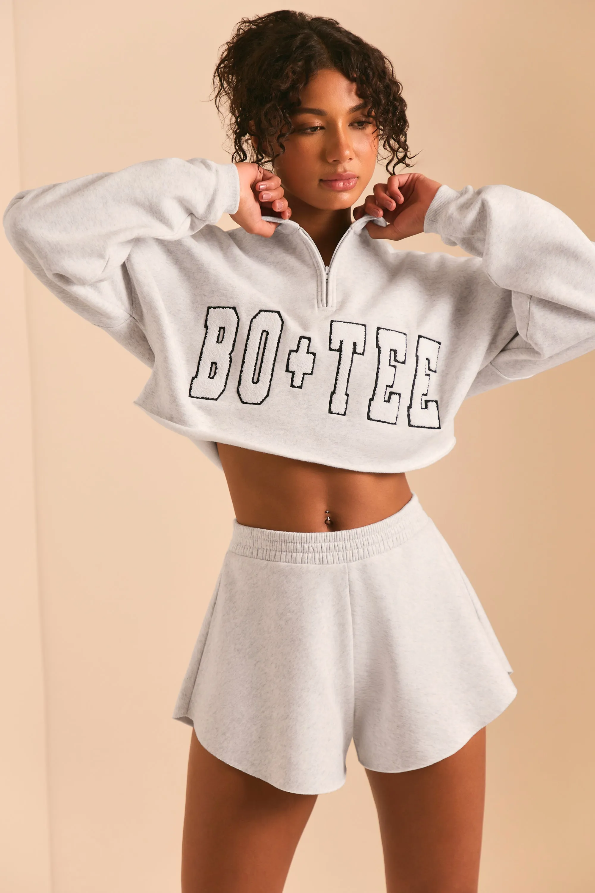 Relax - Sweat Shorts in Heather Grey