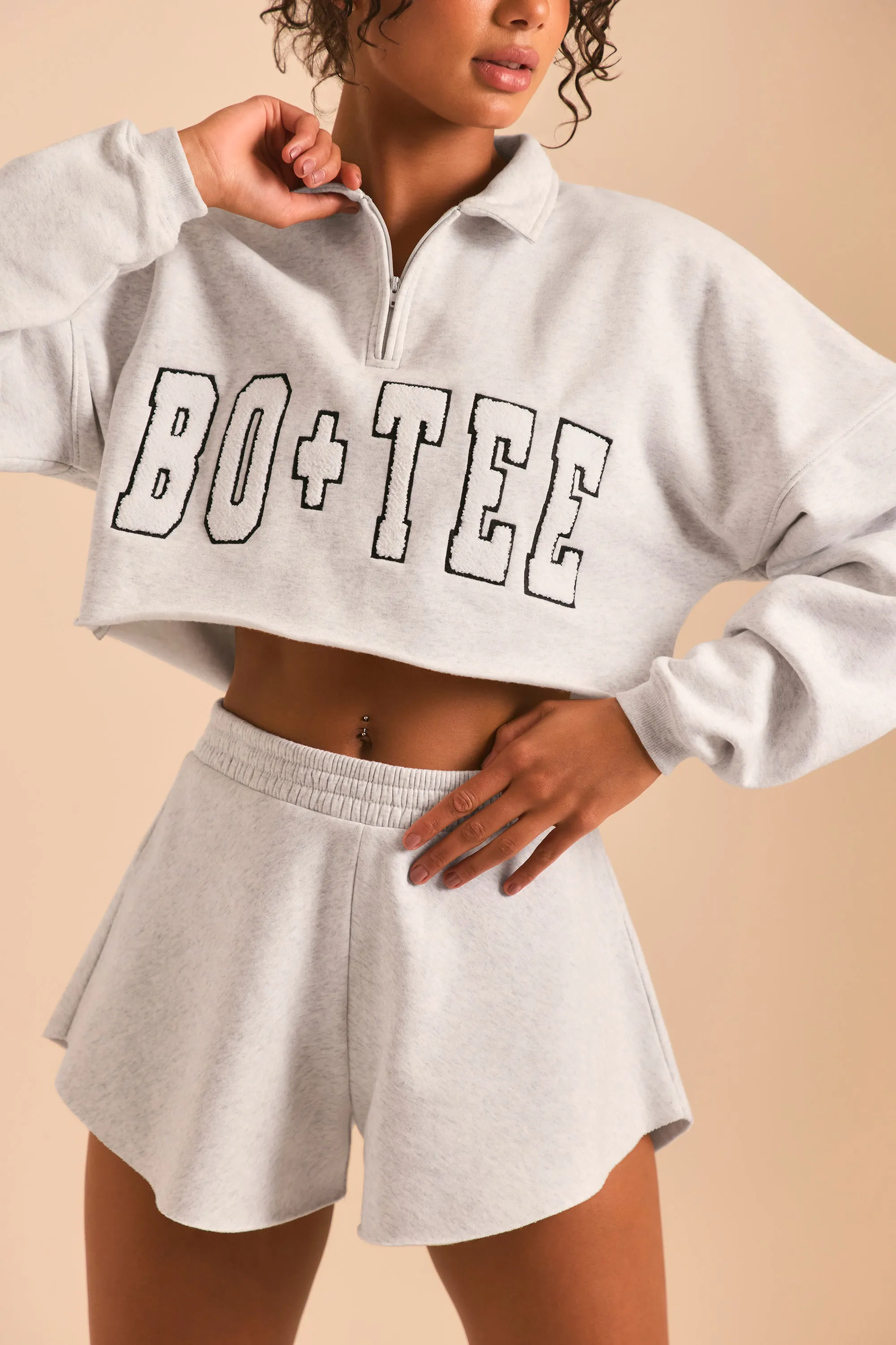 Relax - Sweat Shorts in Heather Grey