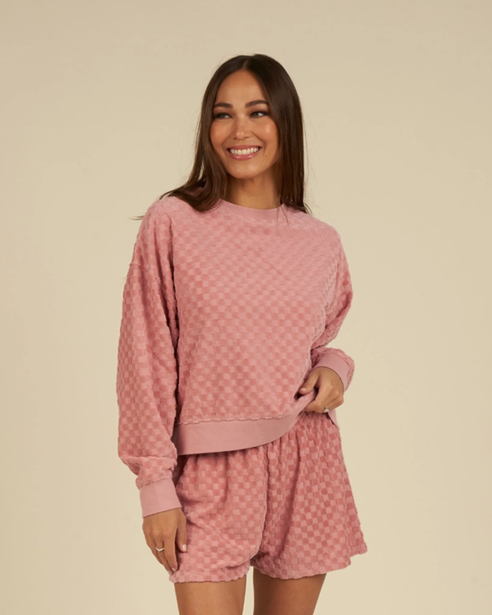 Relaxed Short  |  Pink Check