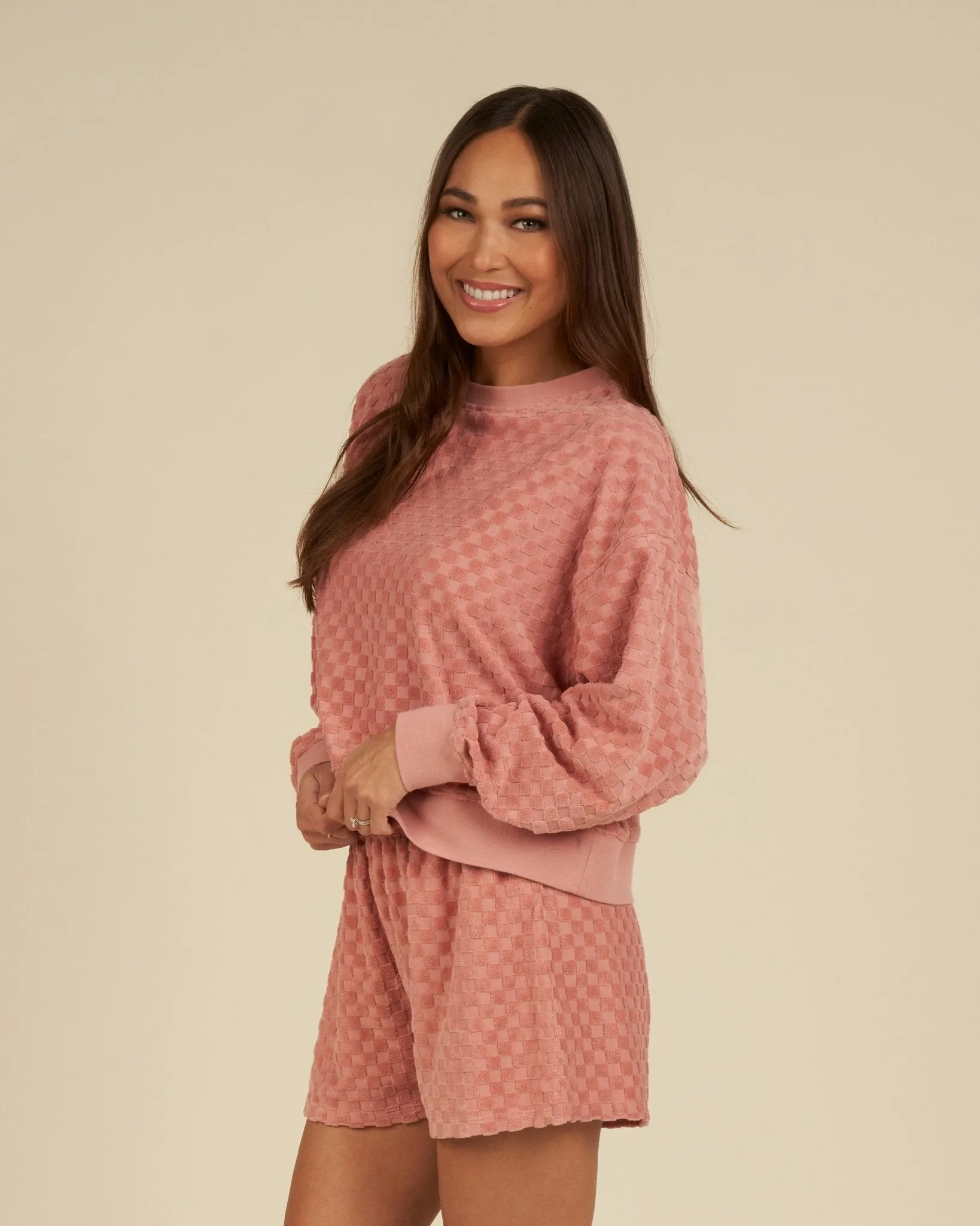 Relaxed Short  |  Pink Check