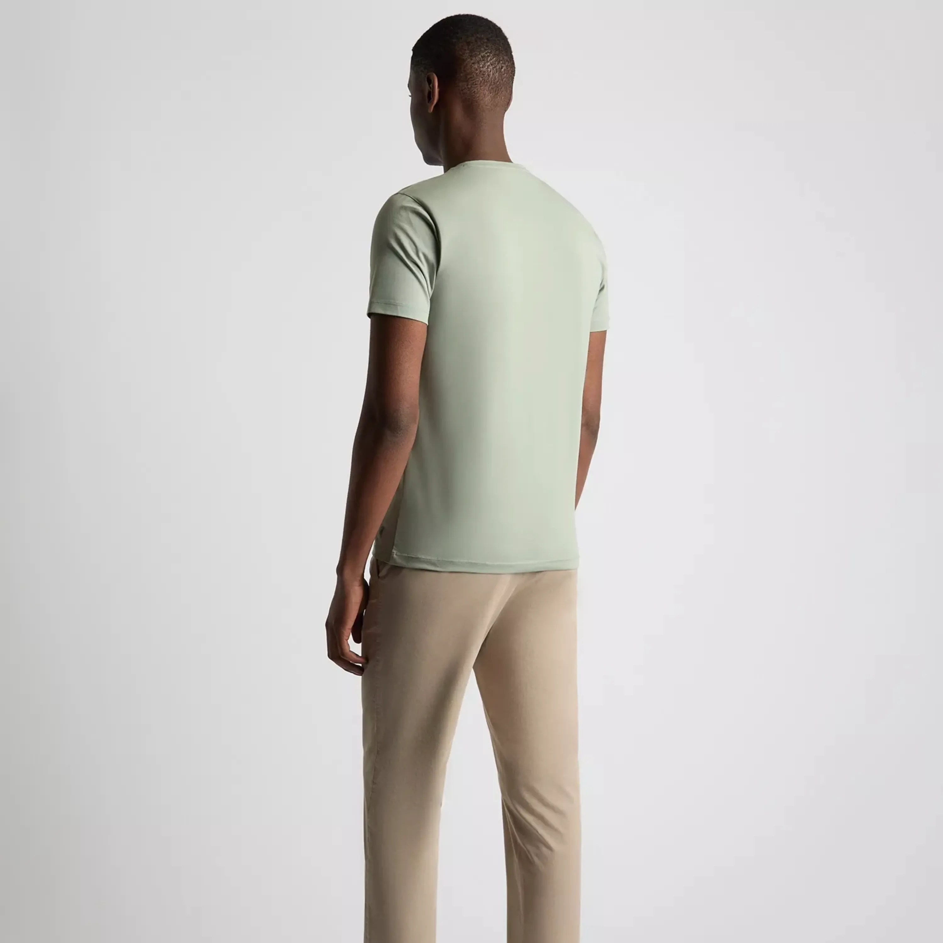 Remus Tapered Fit Cotton-Stretch T-Shirt - Green